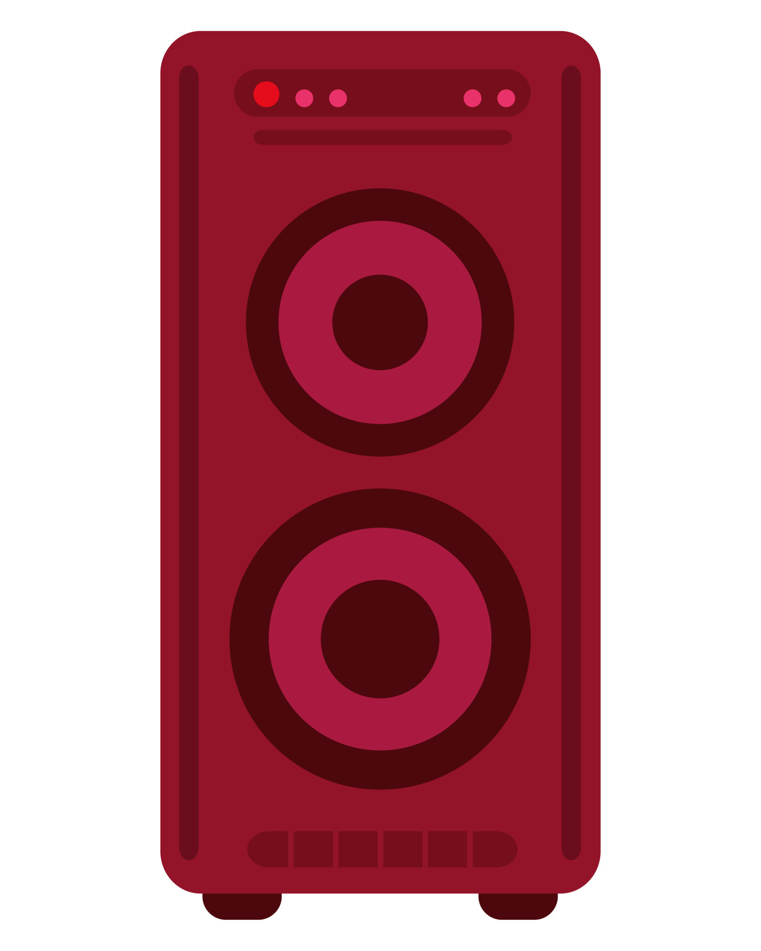 Speaker icon in flat style 11895954 Vector Art at Vecteezy