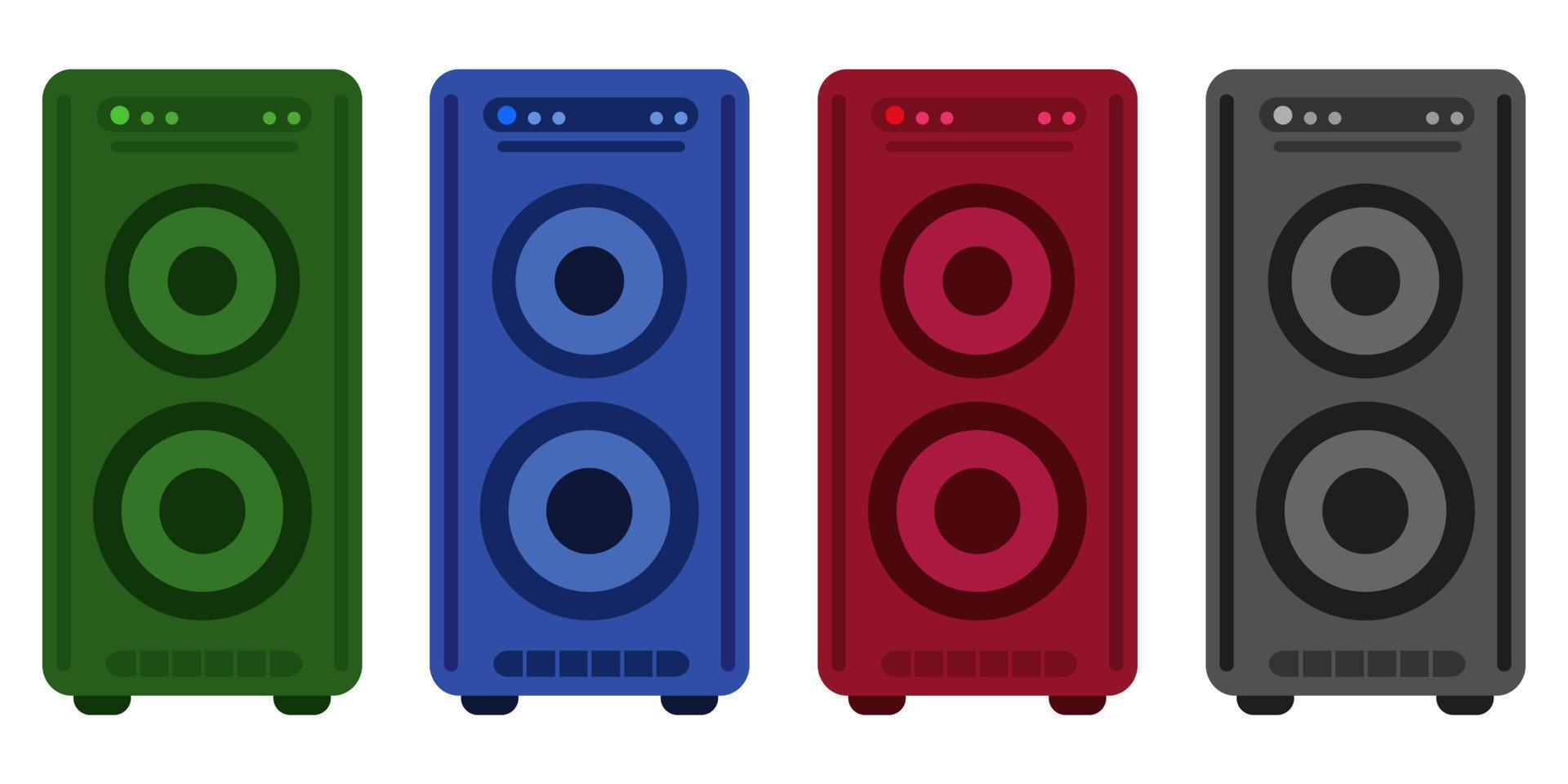 icono de altavoz en estilo plano vector