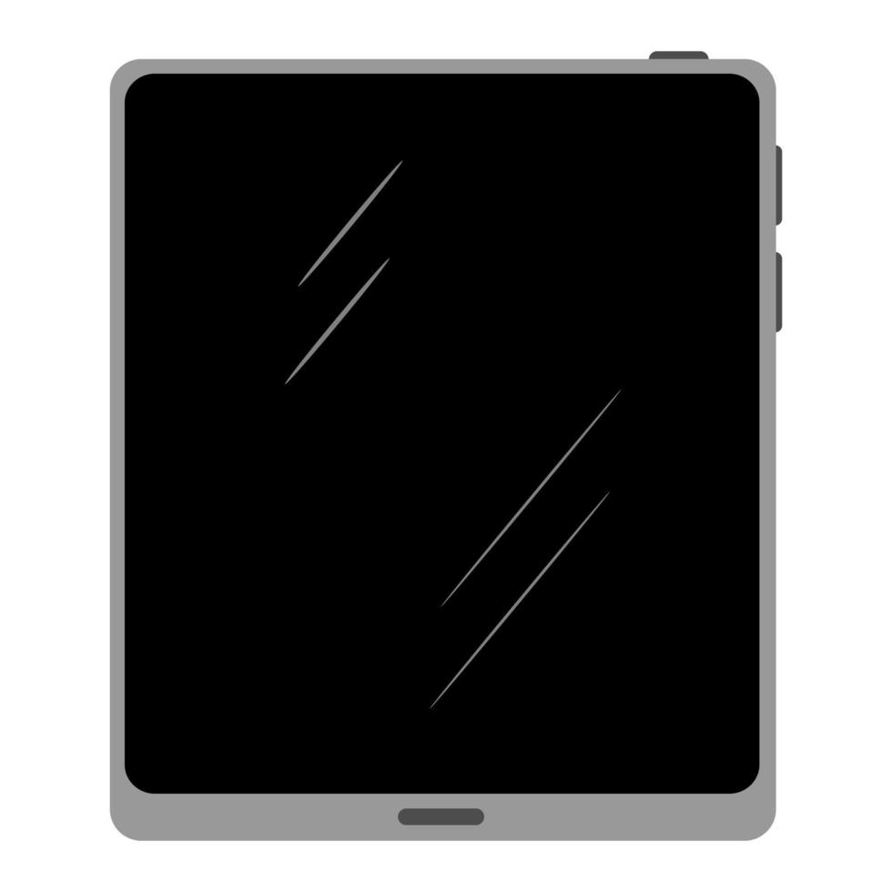 icono de tableta en la ilustración de estilo plano vector