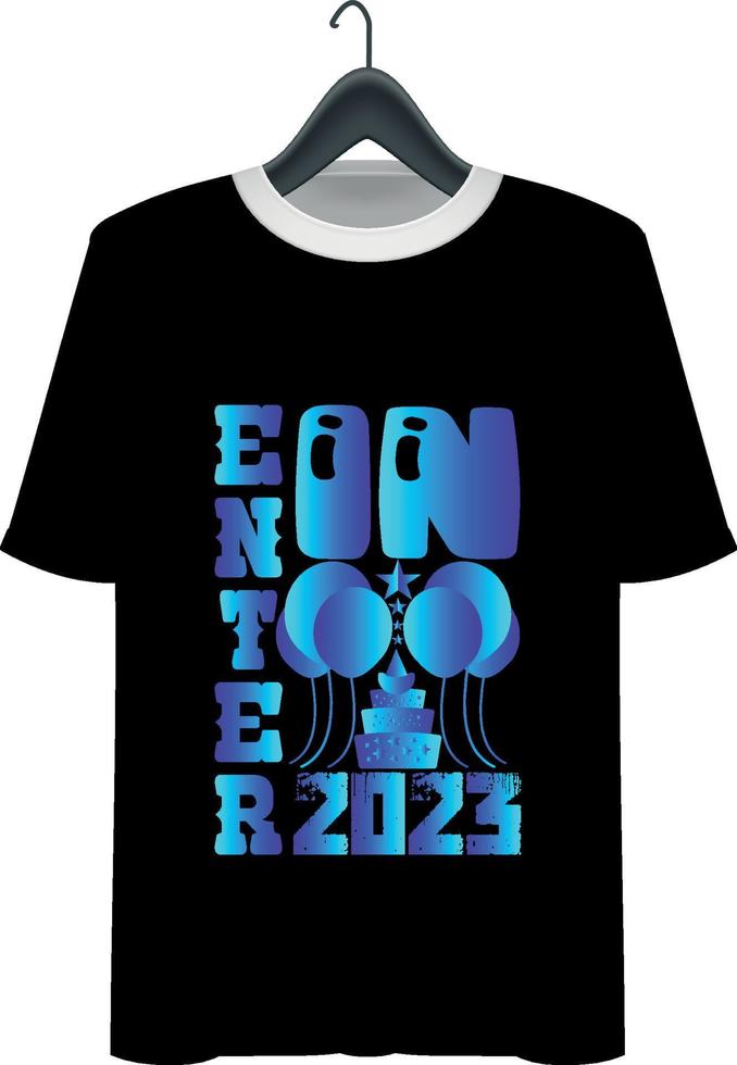 New year T-shirt design vector