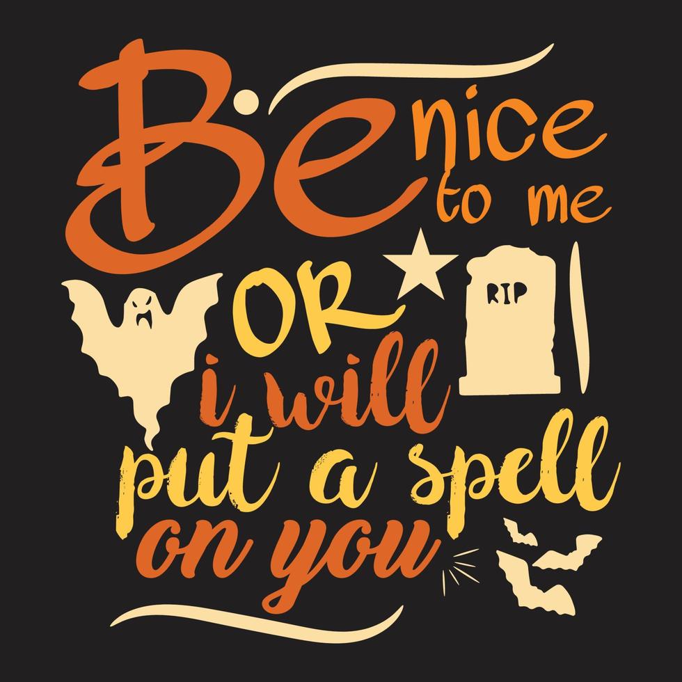 diseño de tipografía de halloween vector