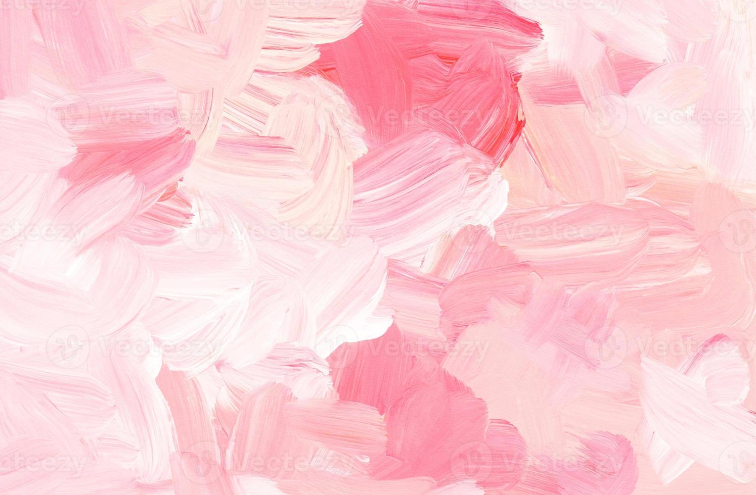Abstract pastel pink and white background painting. Oil contemporary art. Brush strokes on paper. Template for card, invitation. photo