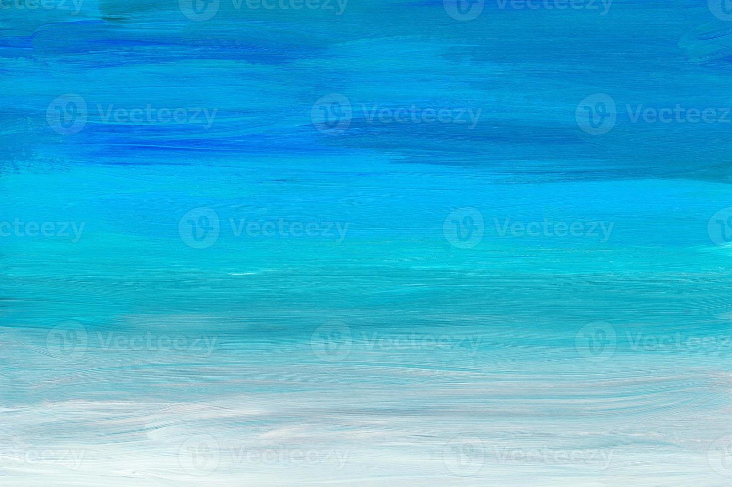 Abstract multicolored background texture. Blue, turquoise, gray and white painting. Contemporary oil artwork. Brush strokes on paper. Template for card, invitation. photo