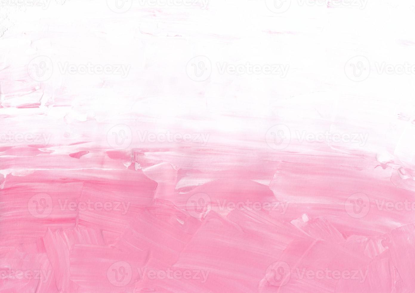 Pastel pink and white abstract background. Soft brush strokes on paper. Textured oil painting. Contemporary art, hand painted. photo