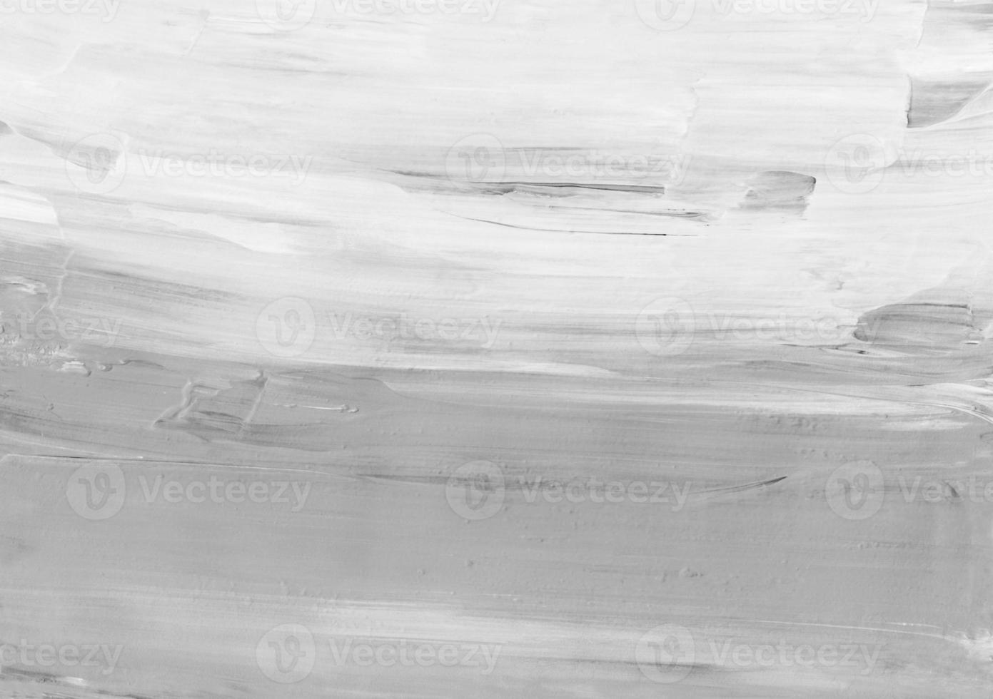 Abstract white and gray textured background. Light monochrome overlay.  Minimalist painting. Brush strokes on paper. photo