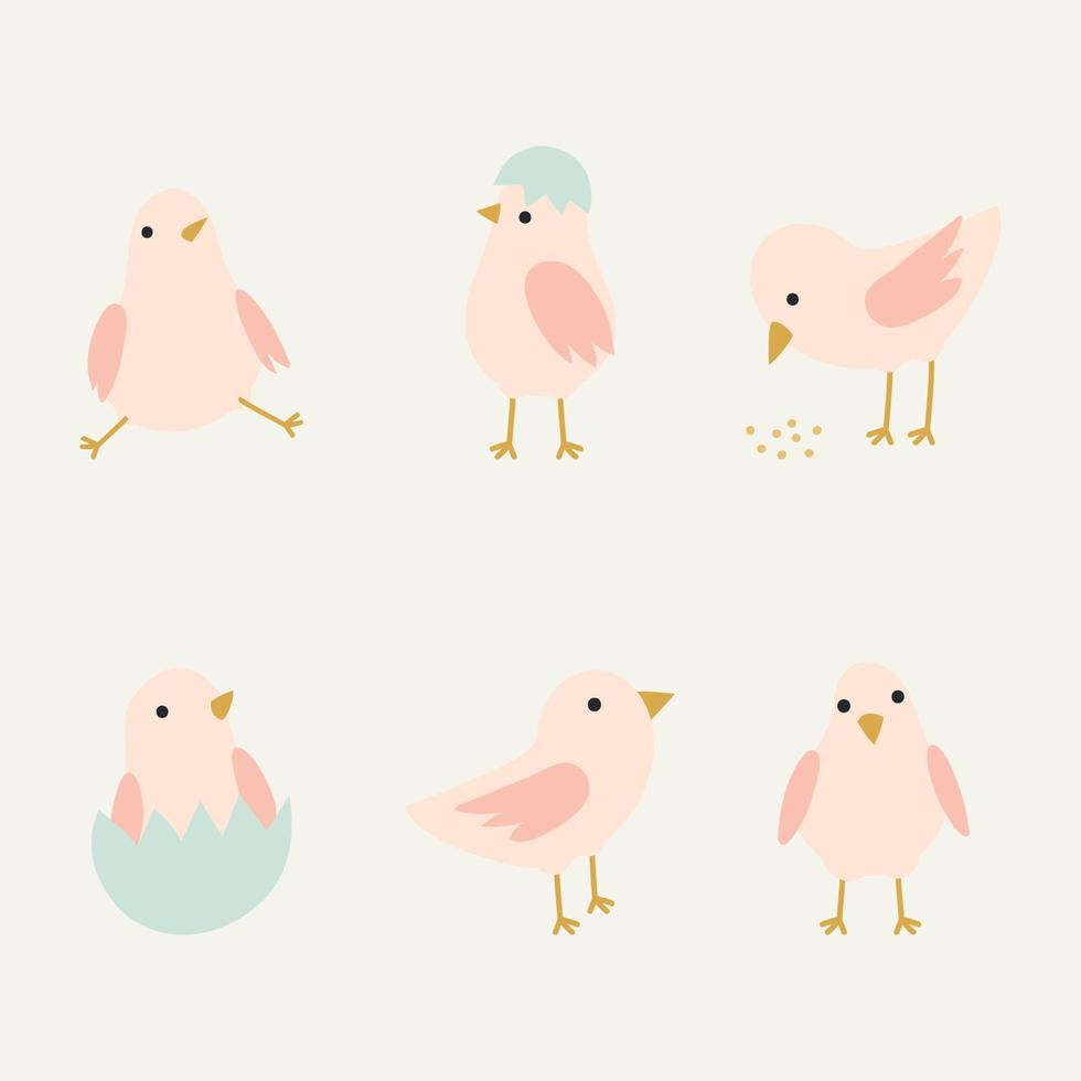 Super Cute Baby Chicken vector