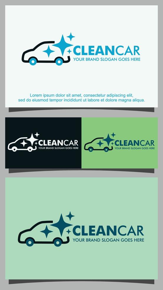 Car wash location logo template vector
