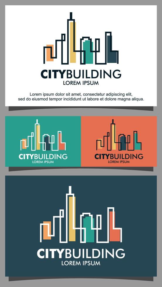 City building logo design template vector