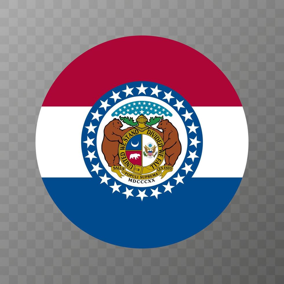 Missouri state flag. Vector illustration.