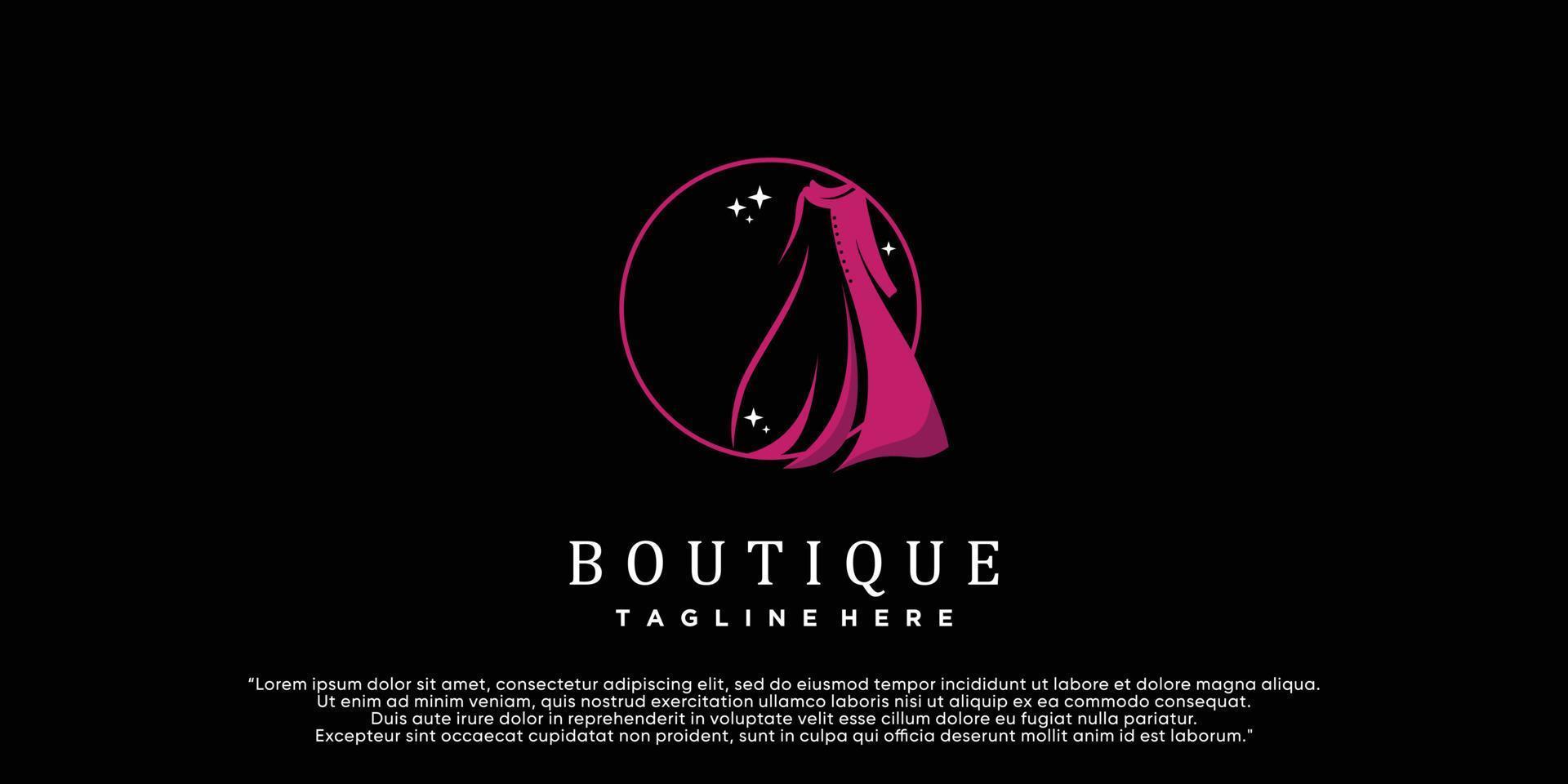 Vector fashion boutique and store logo label emblem Premium Vector