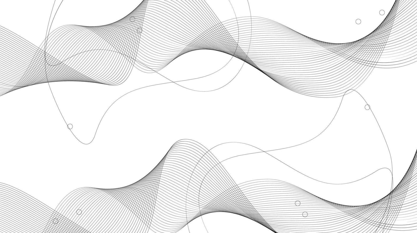 spiral abstract background design. Thin line on white Wavy background vector