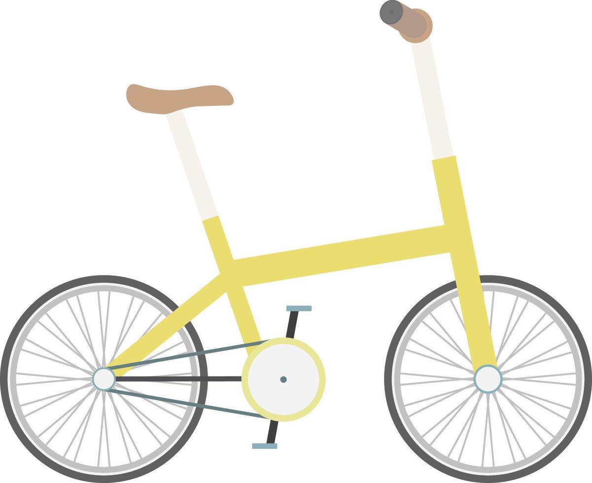 icono de bicicleta plegable vector