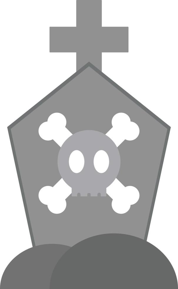 Graveyard flat icon vector