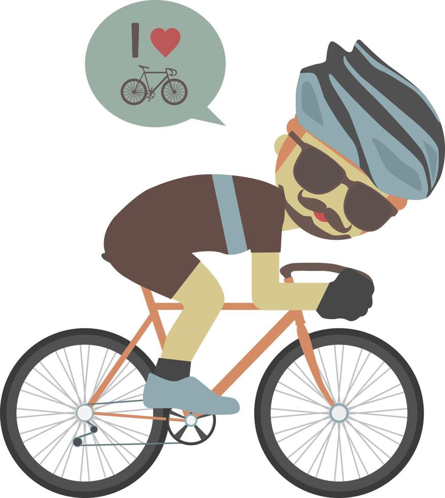 icono de bicicleta de amor vector