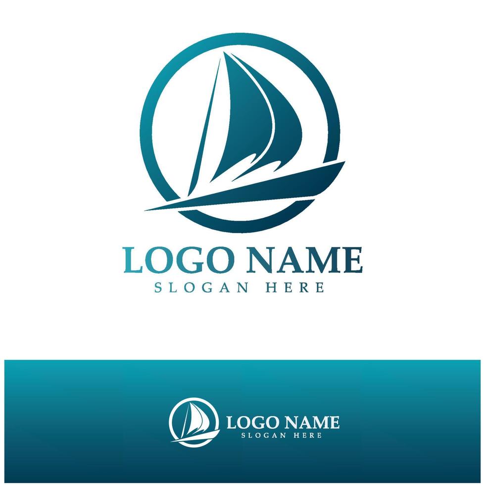 Simple Sailboat dhow boat on Sea Ocean Wave art style logo design, Daily cruises, sea travel, vector icon ILLUSTRATION