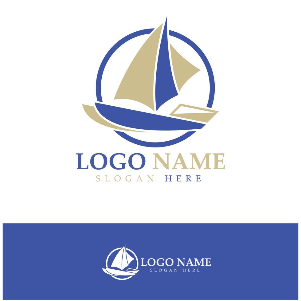 simple velero dhow barco en mar océano ola estilo arte diseño de logotipo, cruceros diarios, viajes por mar, ilustración de iconos vectoriales vector