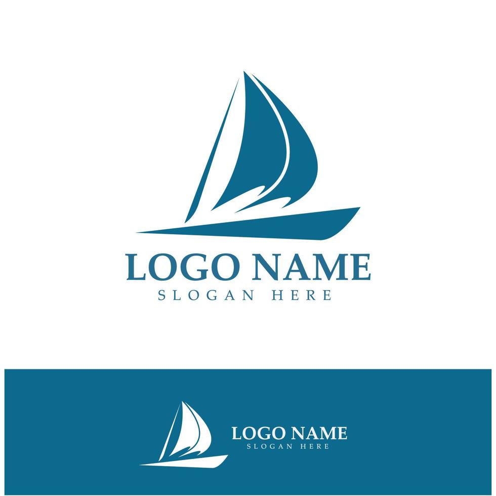 simple velero dhow barco en mar océano ola estilo arte diseño de logotipo, cruceros diarios, viajes por mar, ilustración de iconos vectoriales vector