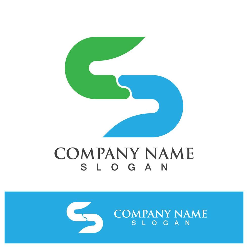 Business corporate S letter logo vector