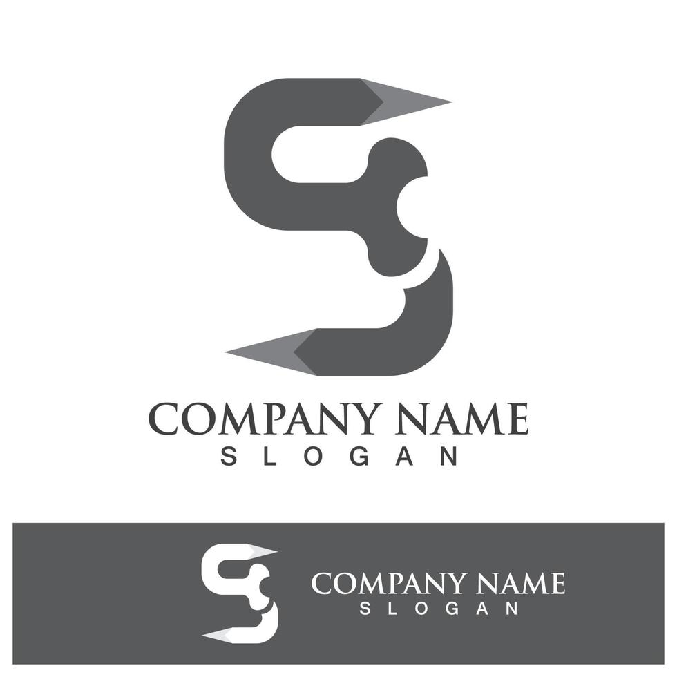 Business corporate S letter logo vector