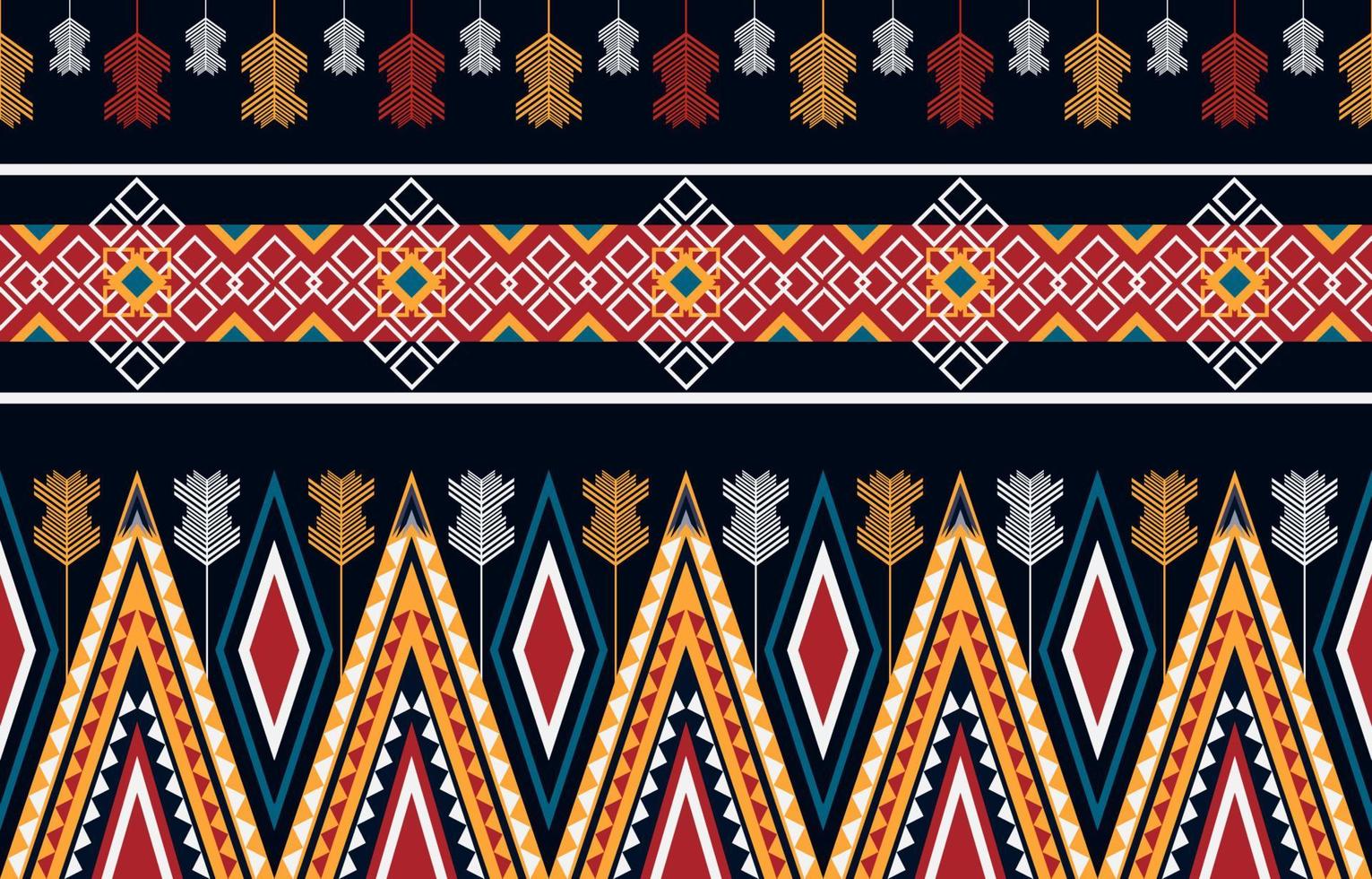 Geometric ethnic pattern seamless. ethnic seamless pattern. Design for cloth business, curtain, background, carpet, wallpaper, clothing, wrapping, Batik, fabric,Vector illustration. vector
