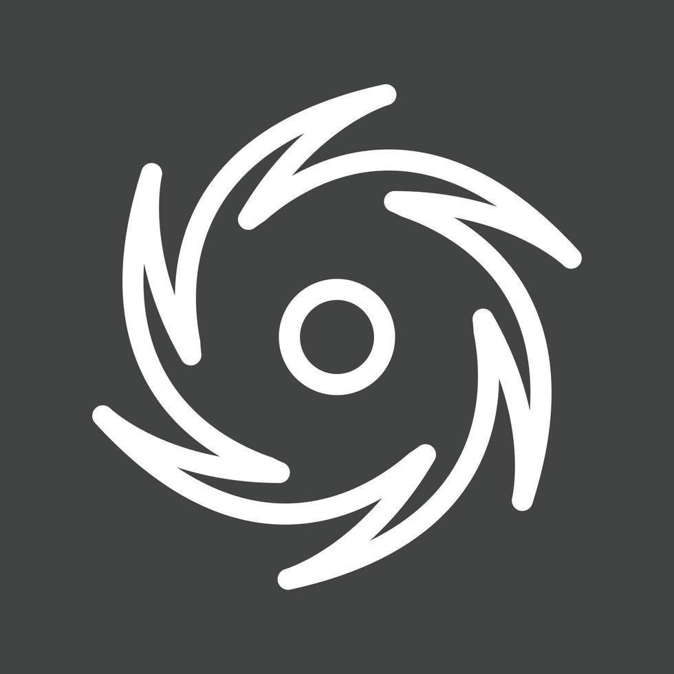 Cyclone Line Inverted Icon vector