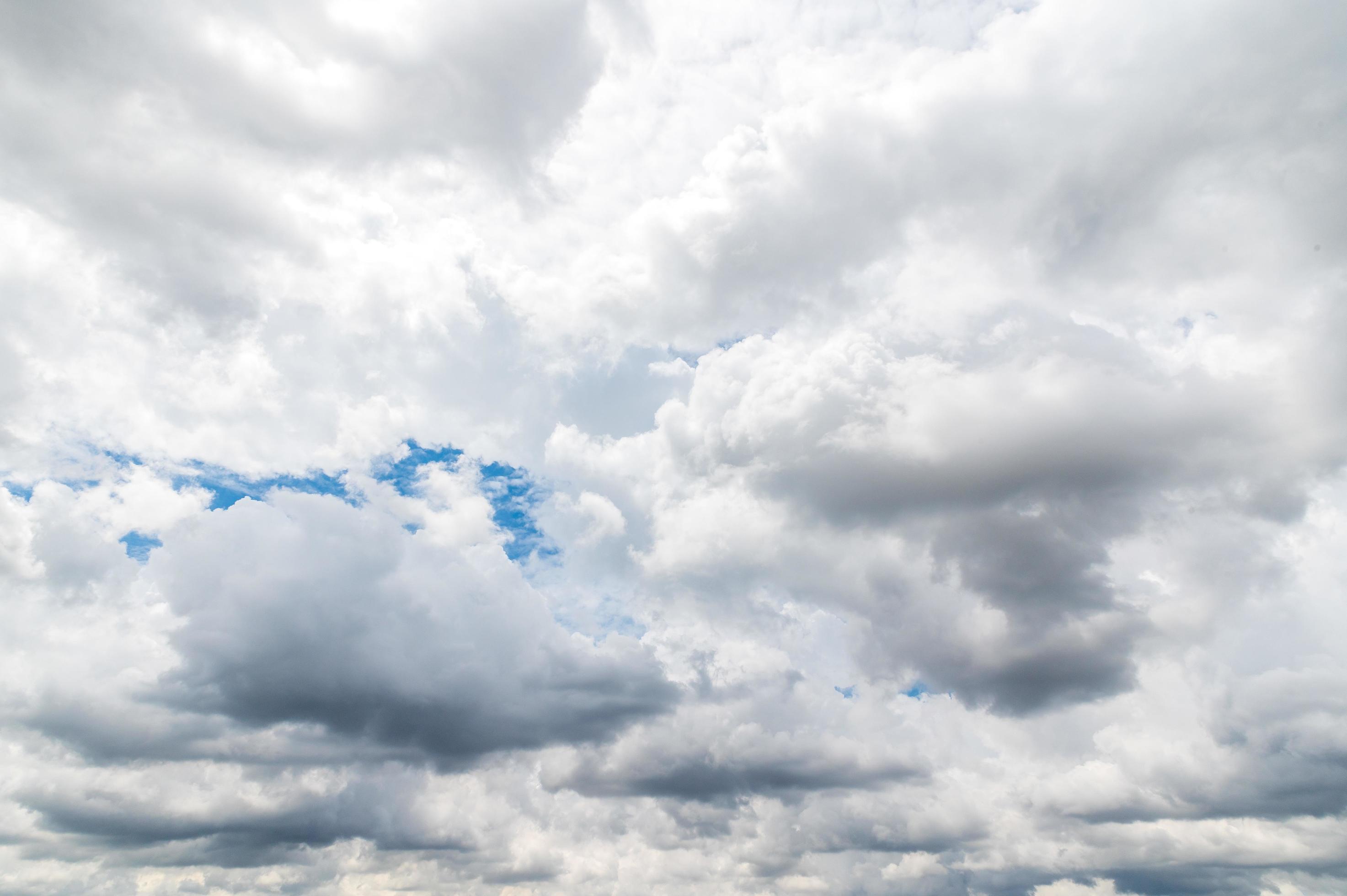 Storm clouds floating in a rainy day with natural light. Cloudscape