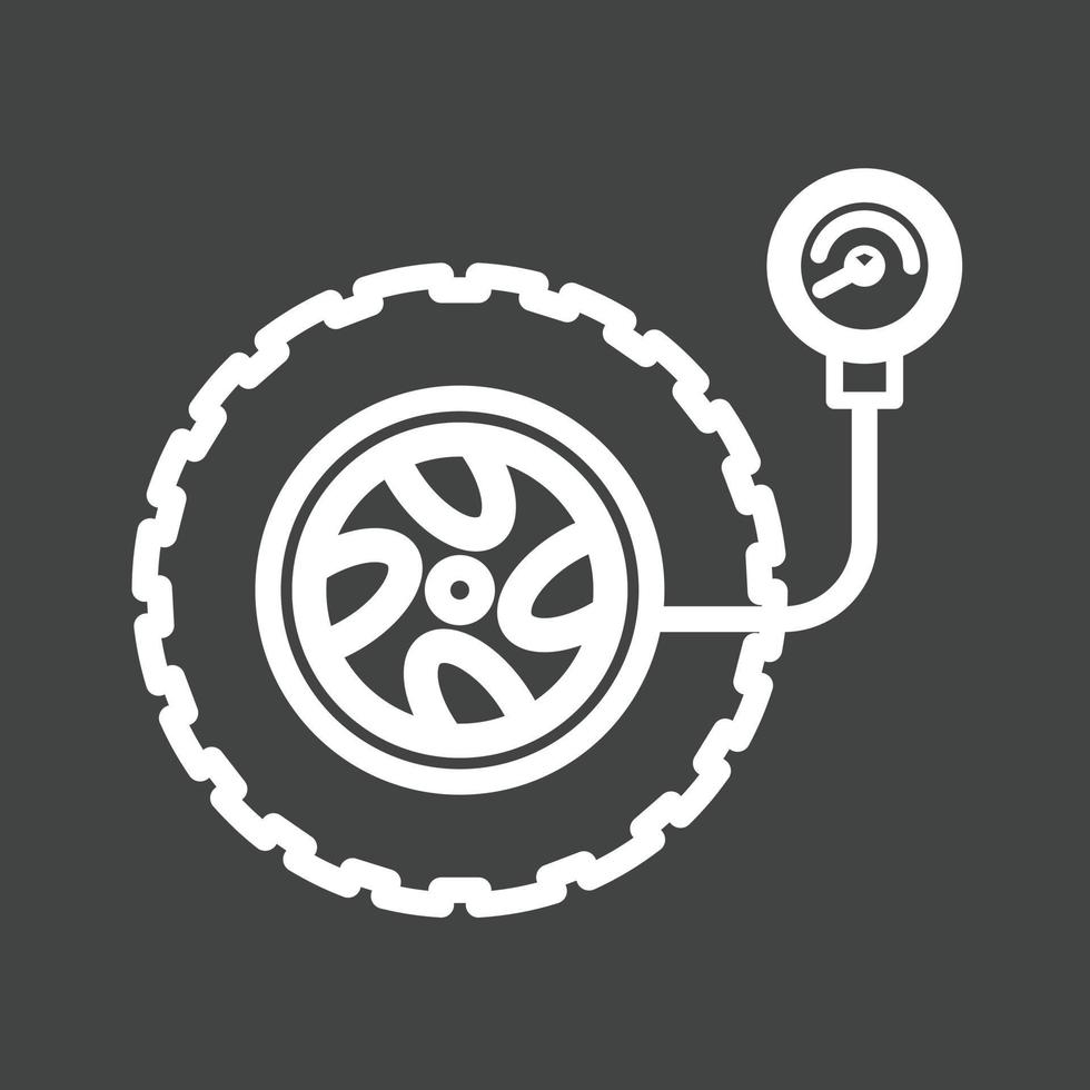 Pressure Check Line Inverted Icon vector