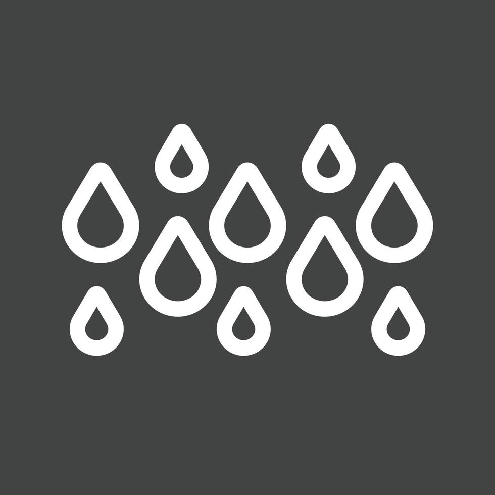 Rainy Line Inverted Icon vector