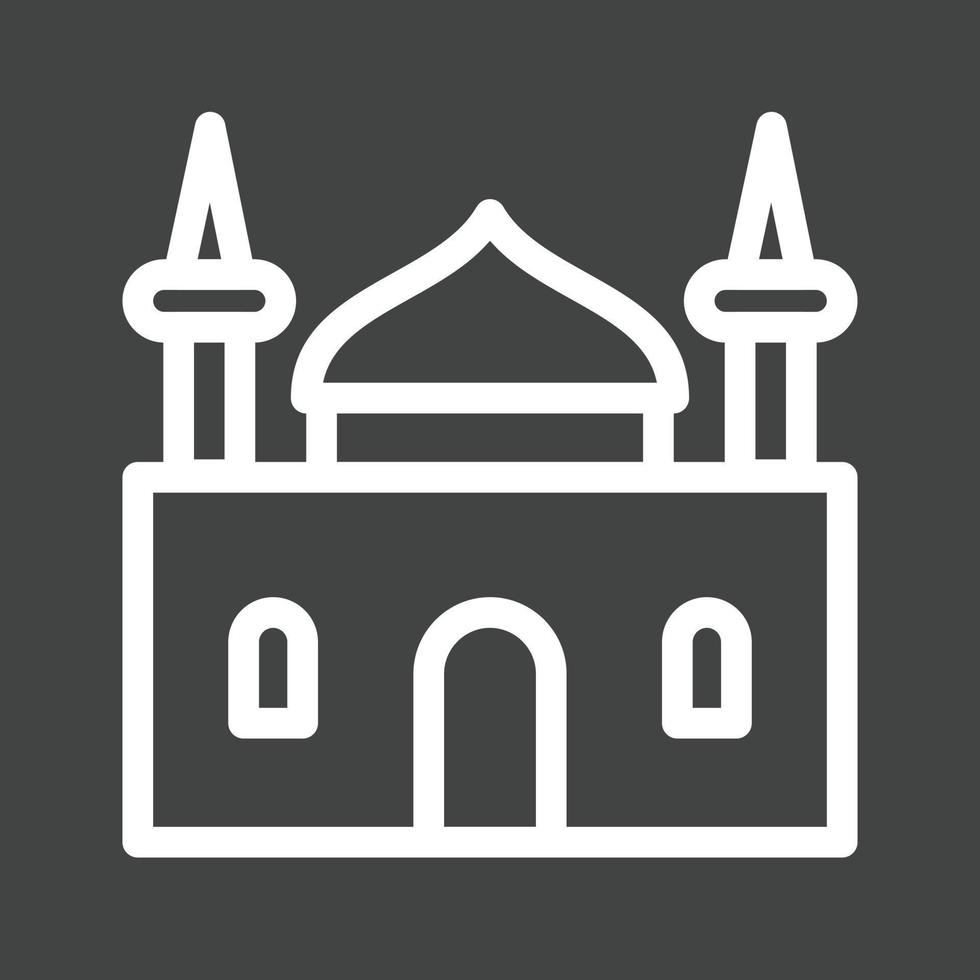 Holy Place Line Inverted Icon vector