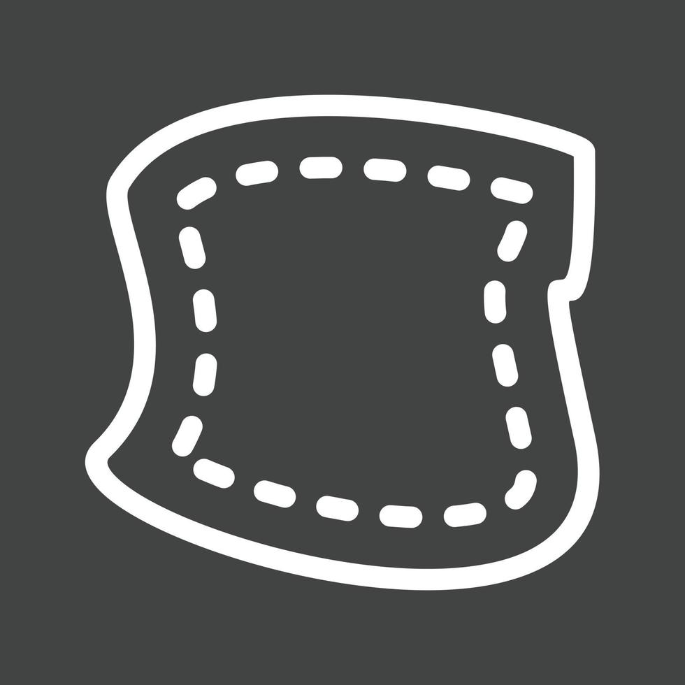 Patch Line Inverted Icon vector