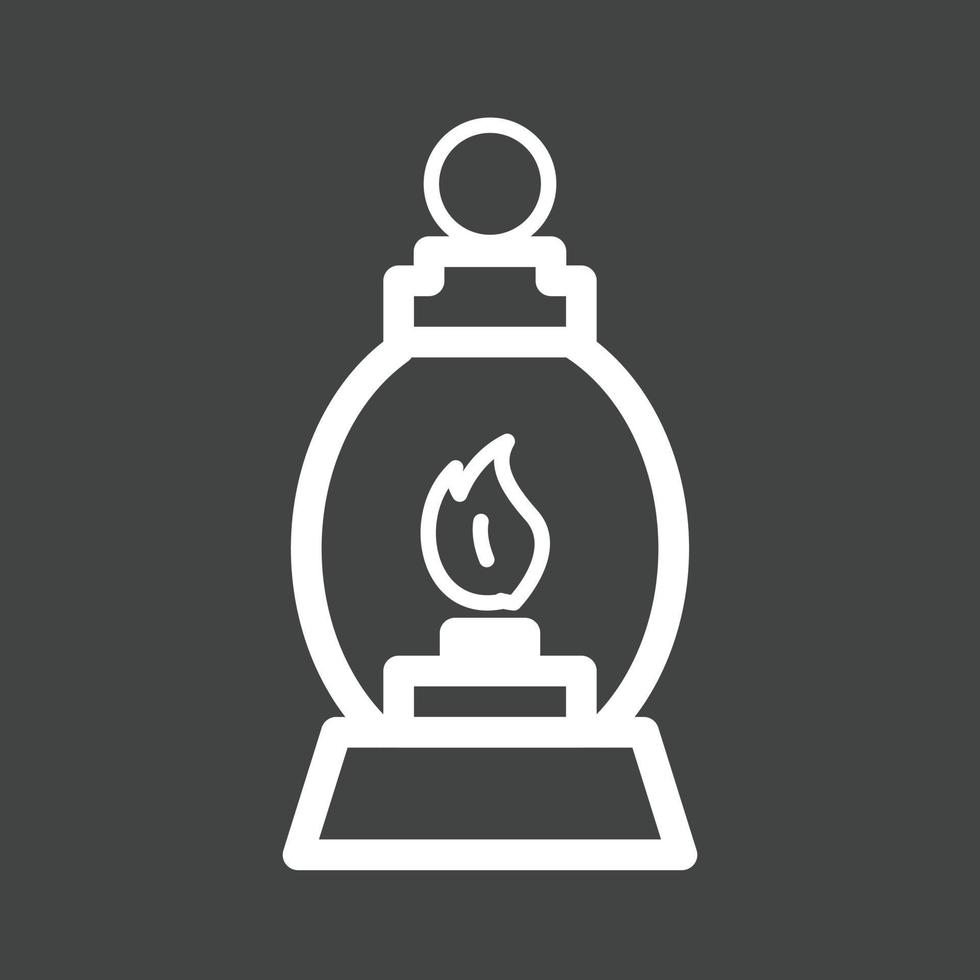 Gas Lamp Line Inverted Icon vector