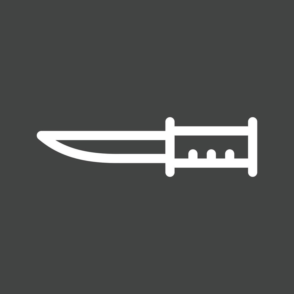 Army Knife Line Inverted Icon vector