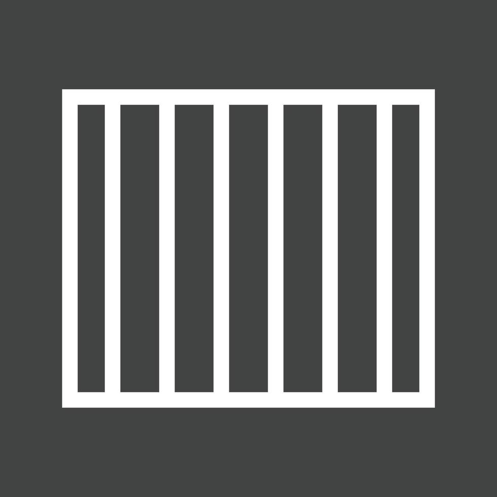 Prison Line Inverted Icon vector