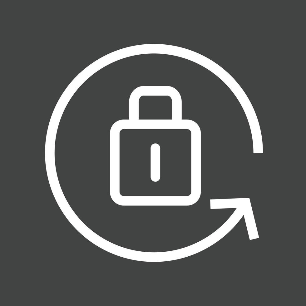 Portrait orientation lock Line Inverted Icon 11901144 Vector Art at