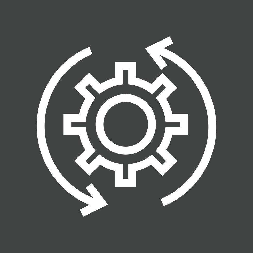 Development Line Inverted Icon vector