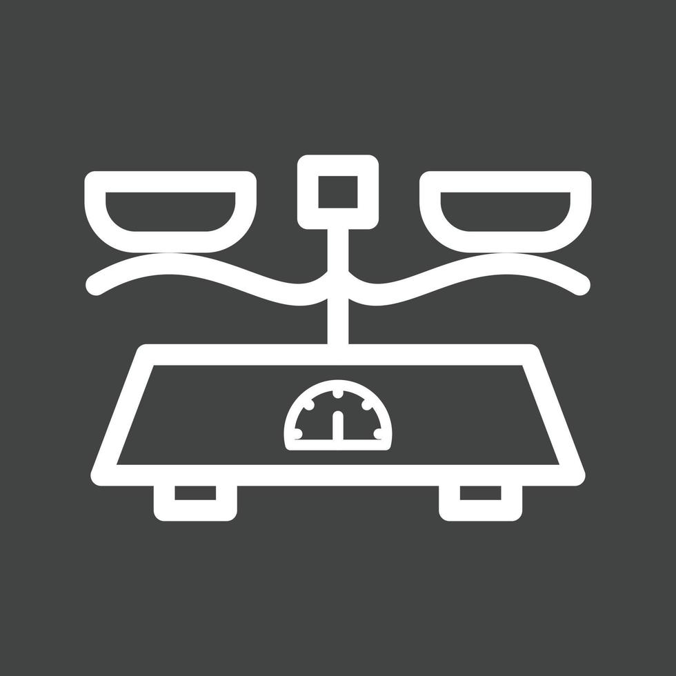 Measuring Scale Line Inverted Icon vector