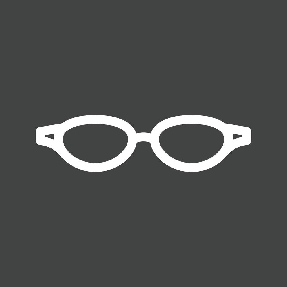 Sunglasses Line Inverted Icon vector