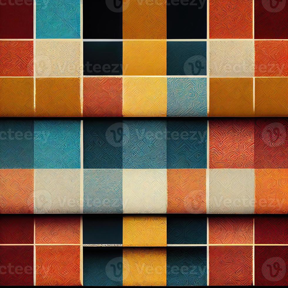 Abstract color blocks background. photo