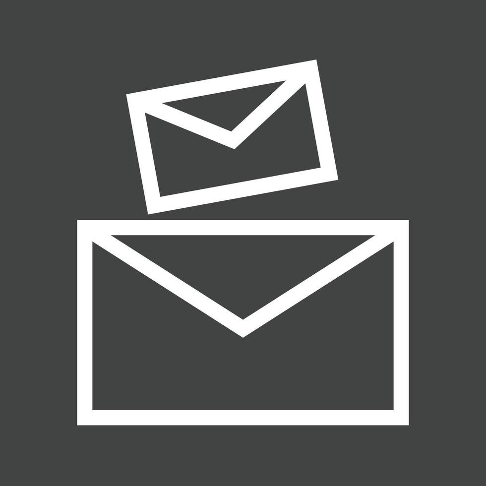 Messages Line Inverted Icon vector