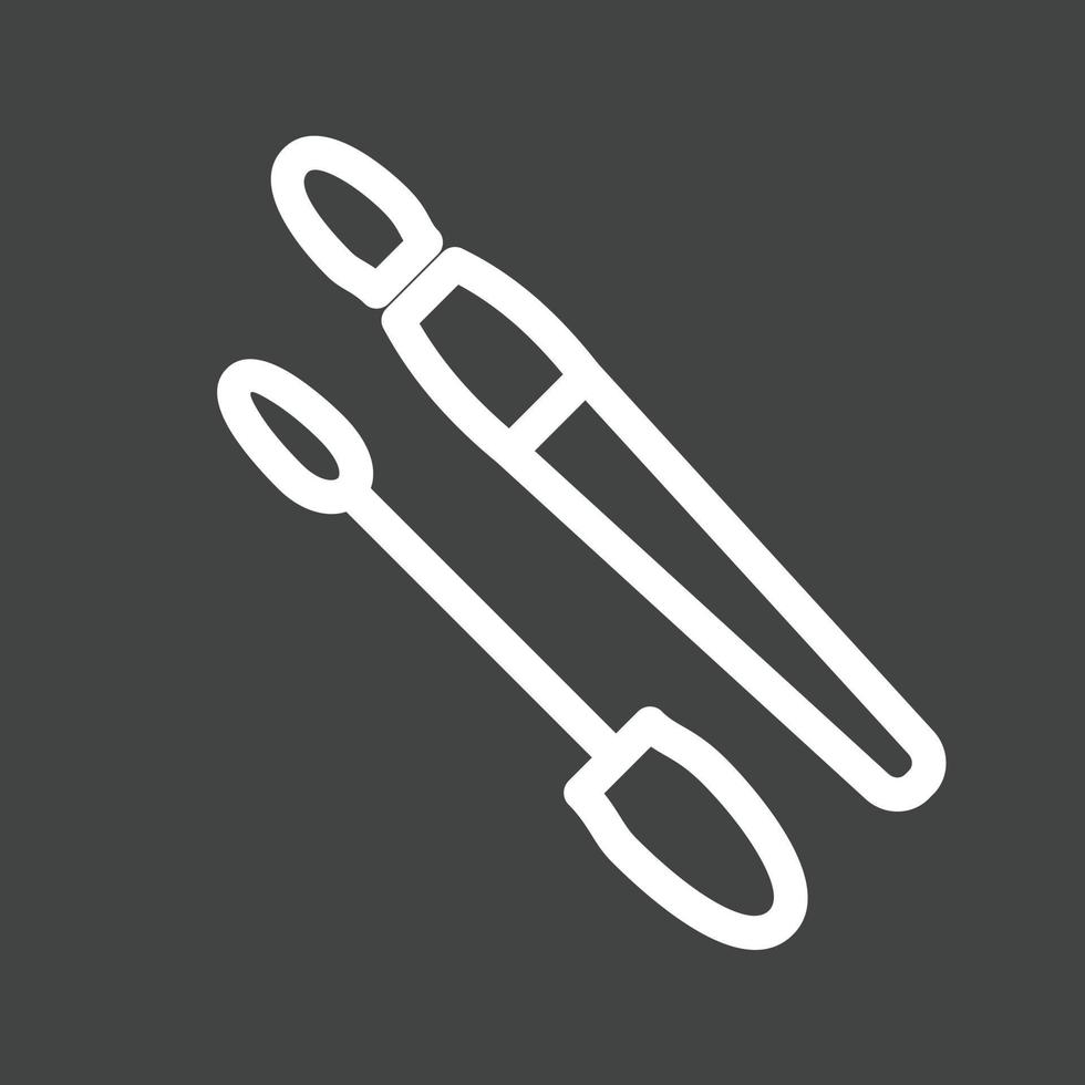 Mascara Line Inverted Icon vector