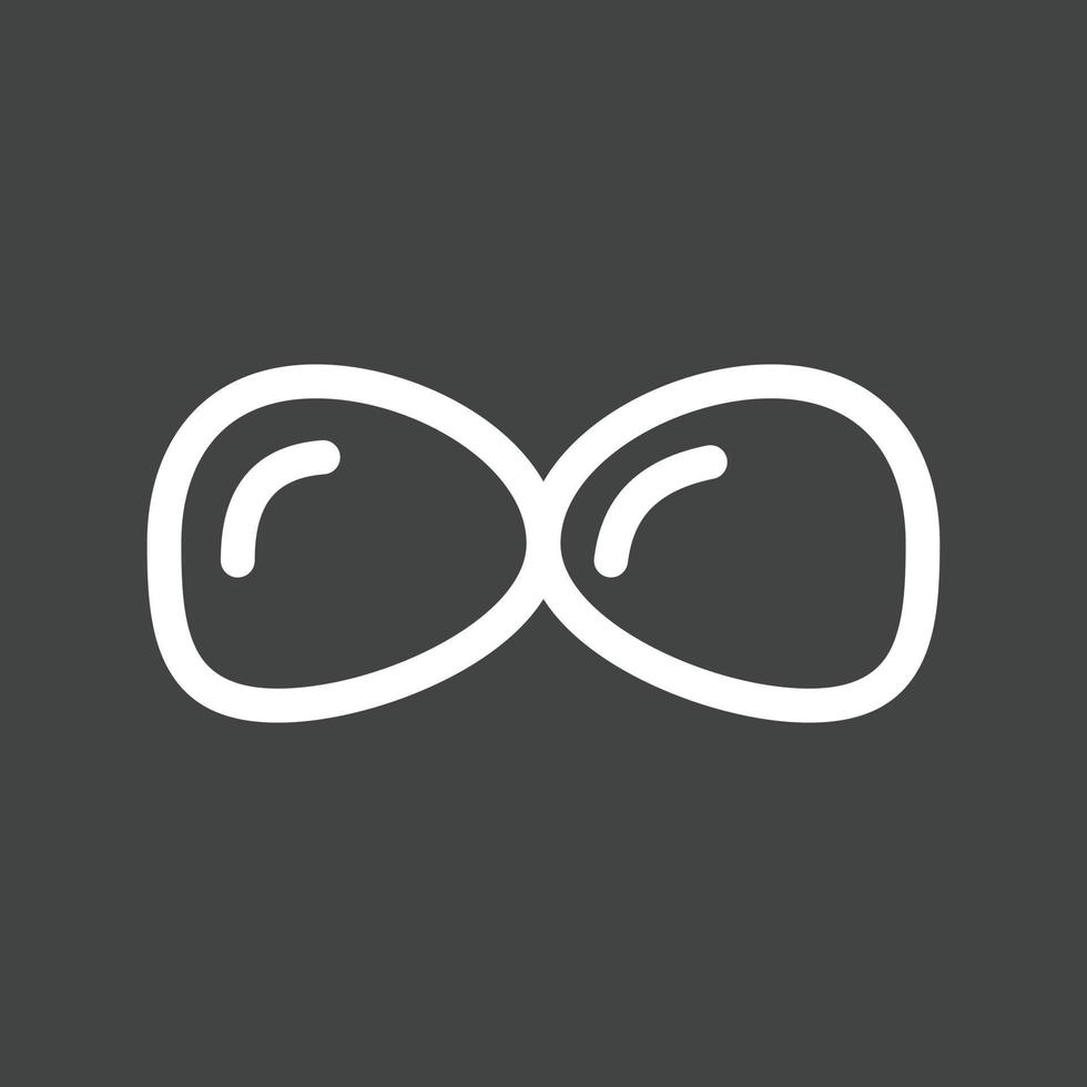 Goggles Line Inverted Icon vector