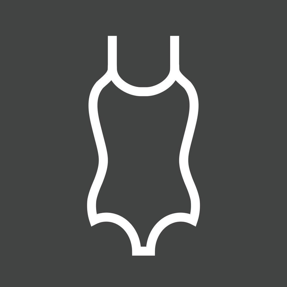 Swimming Vest Line Inverted Icon vector