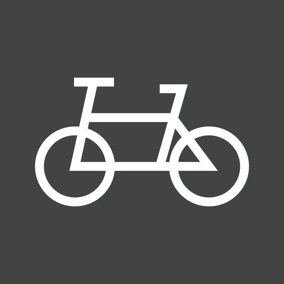 Cycle Line Inverted Icon vector