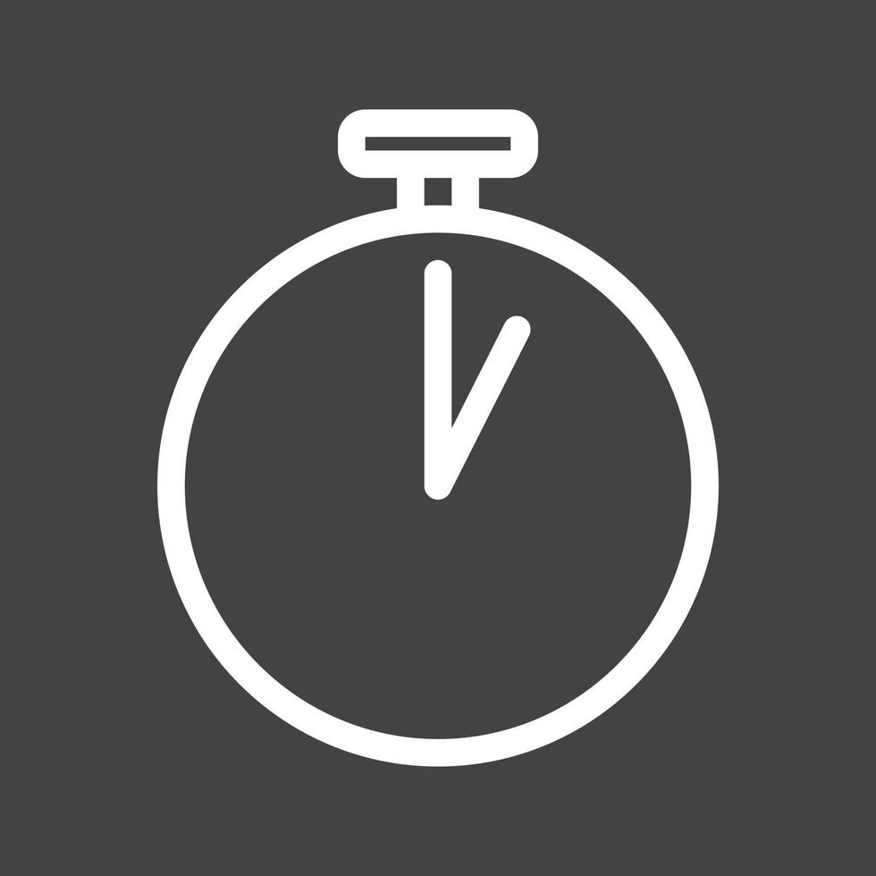 Timer Line Inverted Icon vector