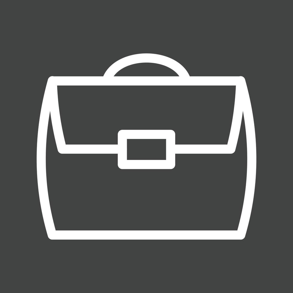 Briefcase Line Inverted Icon vector