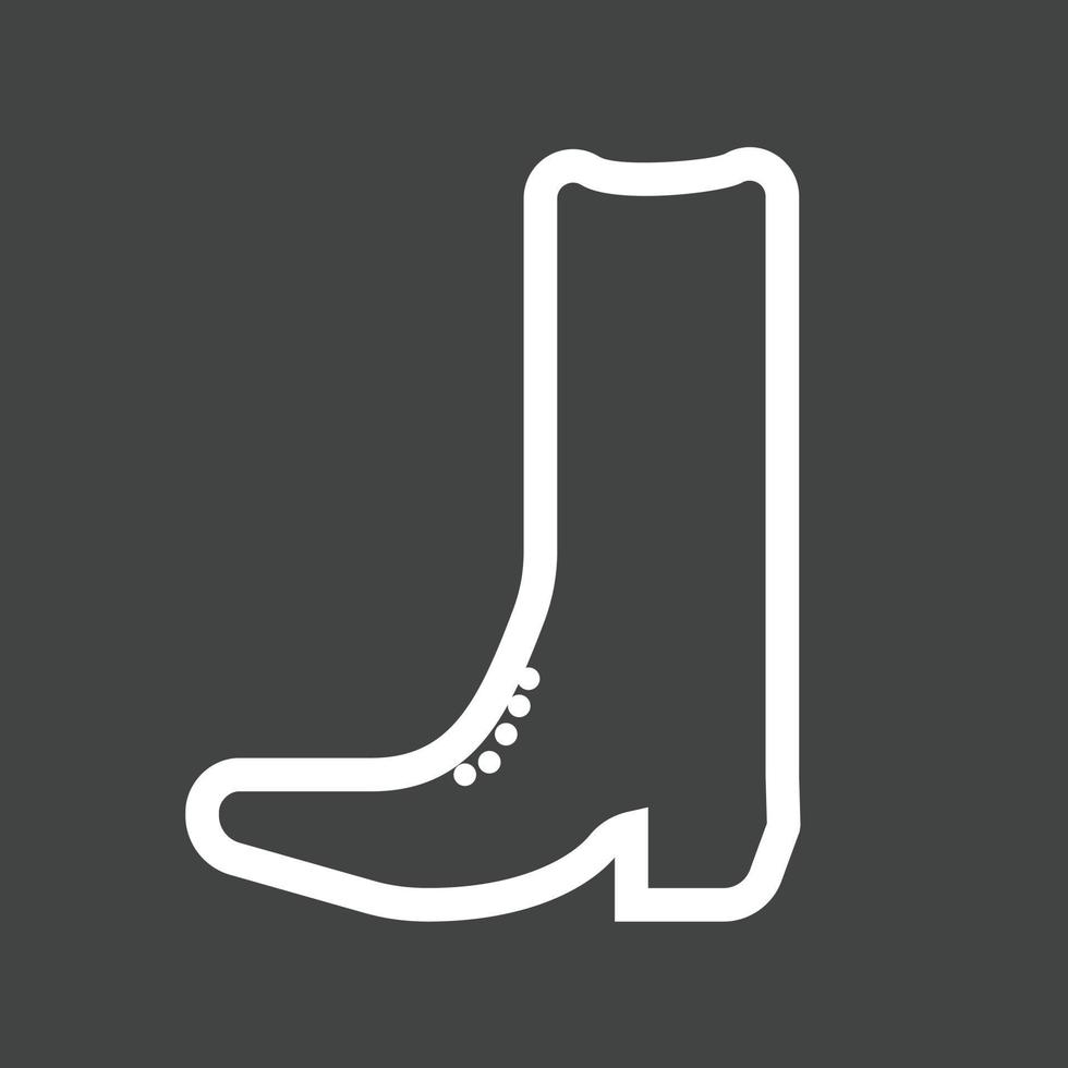 Cowboy Boot Line Inverted Icon 11902249 Vector Art at Vecteezy