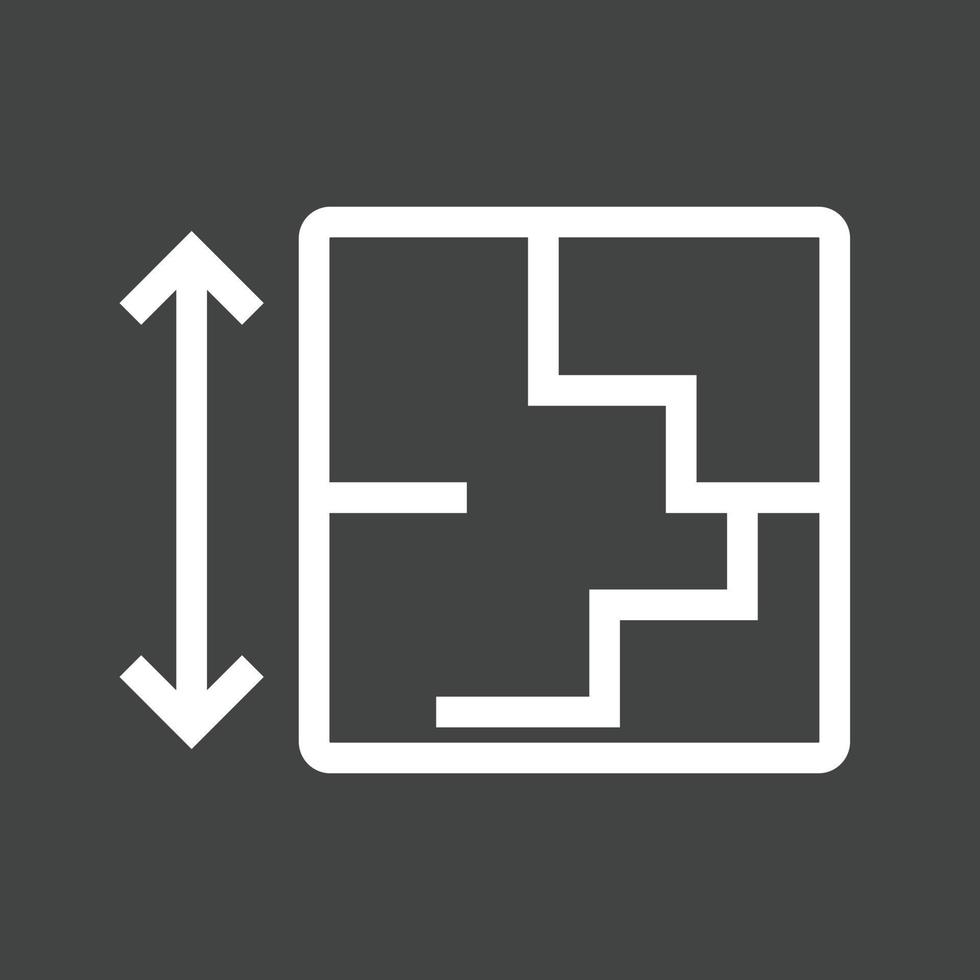 Architecture I Line Inverted Icon vector