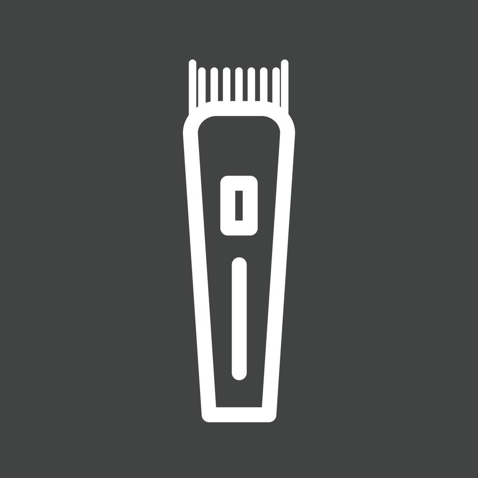 Trimmer II Line Inverted Icon vector