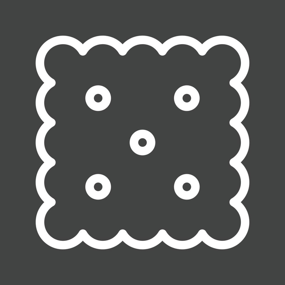 Biscuit III Line Inverted Icon vector