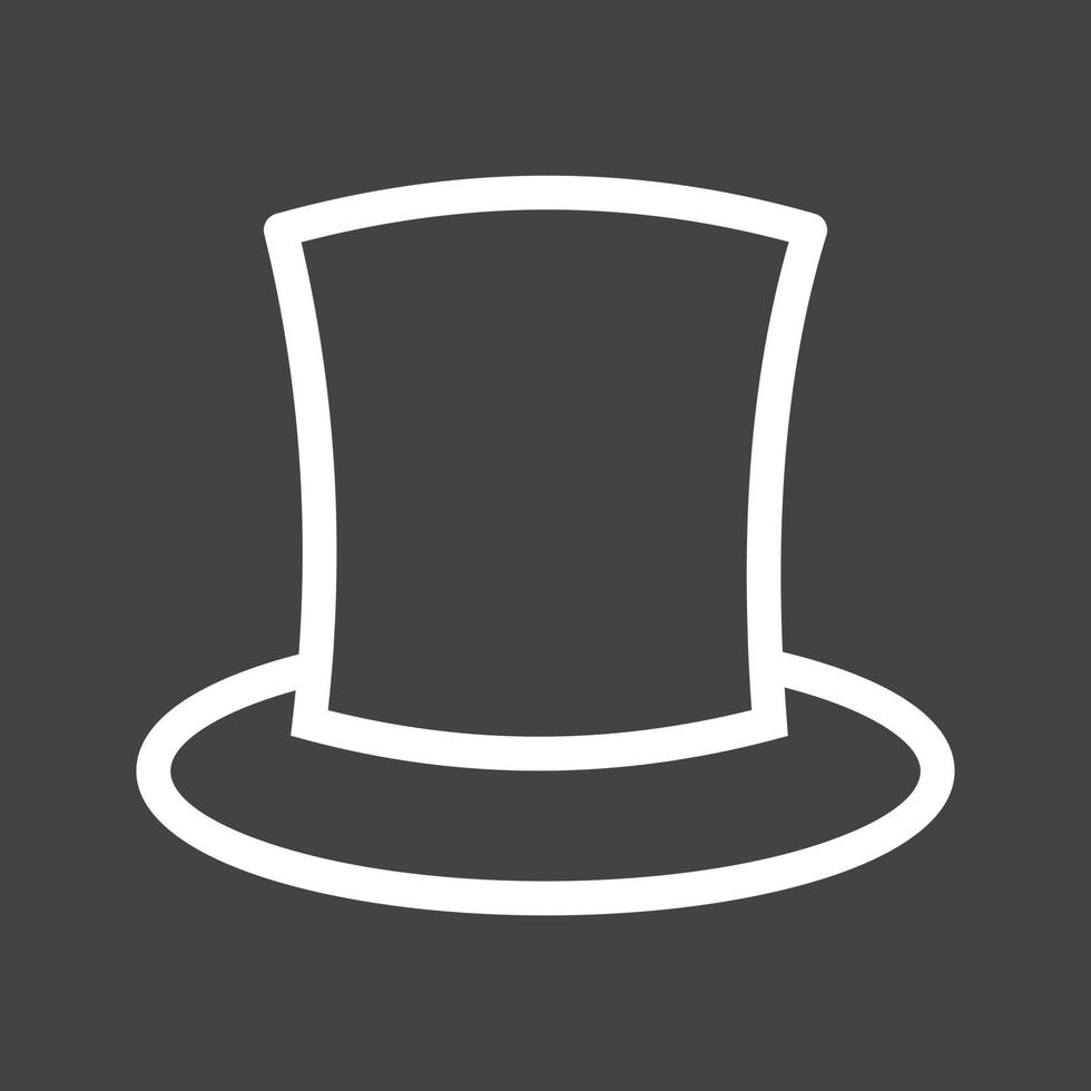 Magician Line Inverted Icon vector